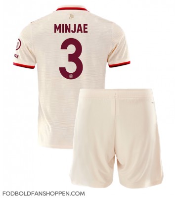 Bayern Munich Kim Min-jae #3 Tredjetrøje Børn 2024-25 Kortærmet (+ Korte bukser)
